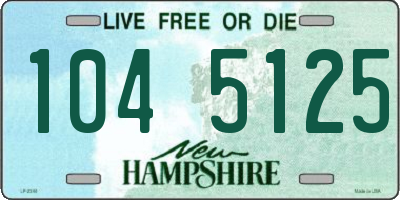 NH license plate 1045125