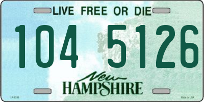 NH license plate 1045126