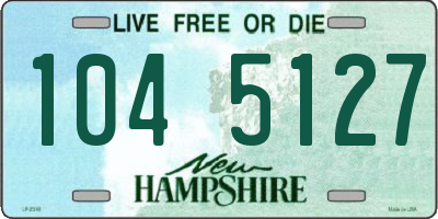 NH license plate 1045127