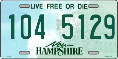 NH license plate 1045129