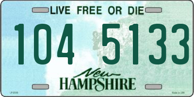NH license plate 1045133