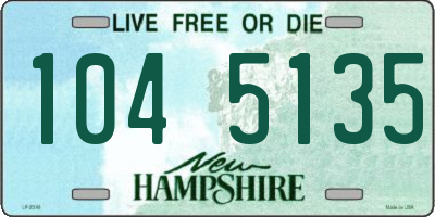 NH license plate 1045135