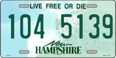 NH license plate 1045139