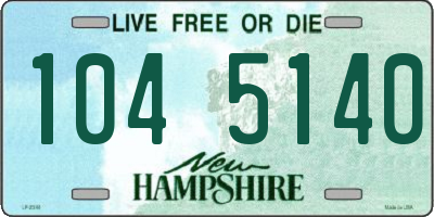 NH license plate 1045140