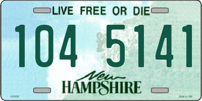 NH license plate 1045141