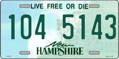NH license plate 1045143