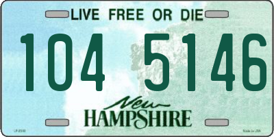NH license plate 1045146