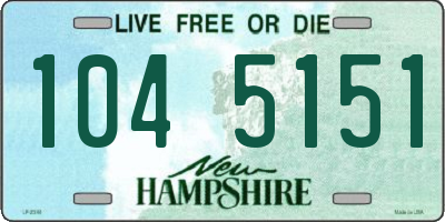 NH license plate 1045151