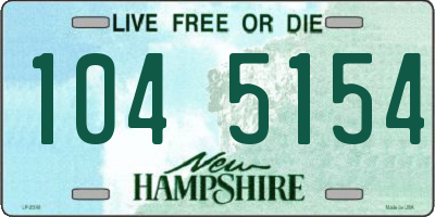 NH license plate 1045154