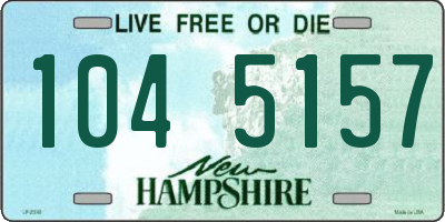 NH license plate 1045157