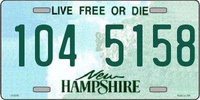 NH license plate 1045158