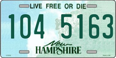 NH license plate 1045163