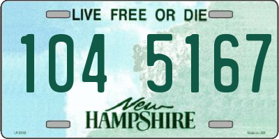 NH license plate 1045167