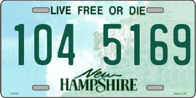 NH license plate 1045169