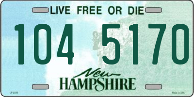 NH license plate 1045170