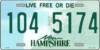 NH license plate 1045174