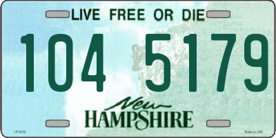 NH license plate 1045179