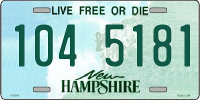 NH license plate 1045181