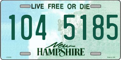 NH license plate 1045185