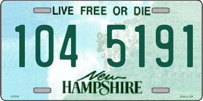 NH license plate 1045191