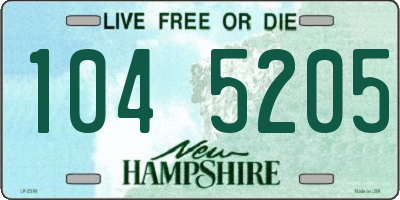 NH license plate 1045205