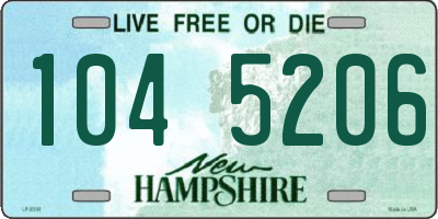 NH license plate 1045206