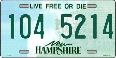 NH license plate 1045214