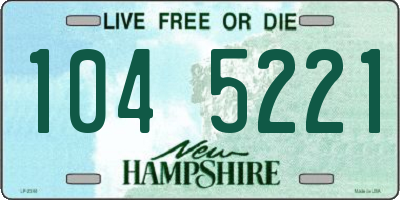NH license plate 1045221