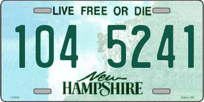 NH license plate 1045241