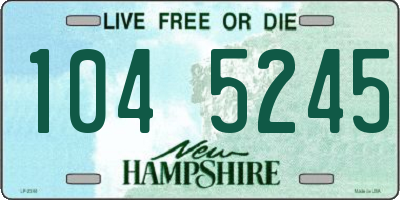 NH license plate 1045245