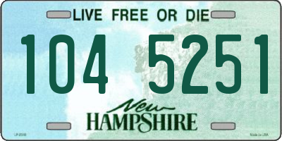 NH license plate 1045251