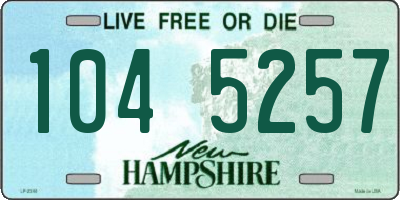 NH license plate 1045257