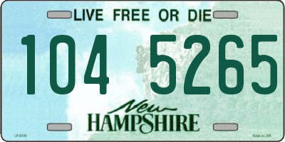 NH license plate 1045265