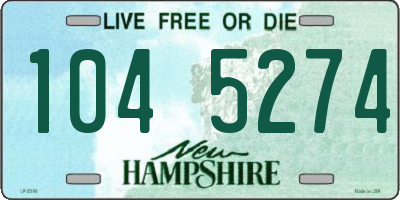 NH license plate 1045274