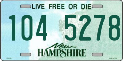 NH license plate 1045278