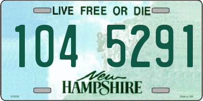 NH license plate 1045291