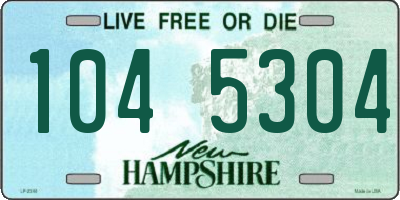 NH license plate 1045304