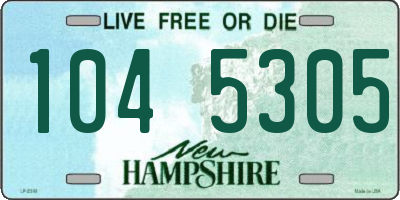NH license plate 1045305