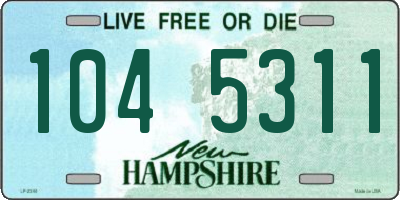 NH license plate 1045311