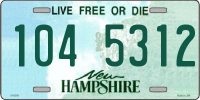 NH license plate 1045312
