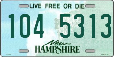 NH license plate 1045313