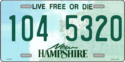 NH license plate 1045320