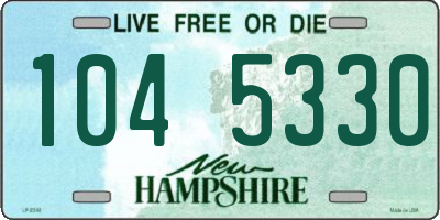 NH license plate 1045330