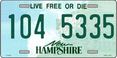 NH license plate 1045335