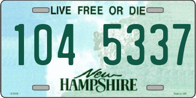 NH license plate 1045337