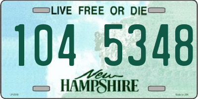NH license plate 1045348