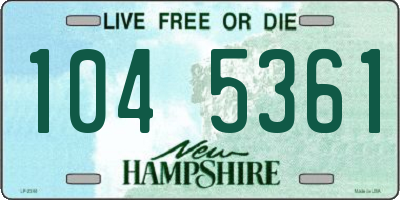 NH license plate 1045361