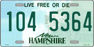 NH license plate 1045364