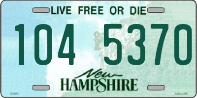 NH license plate 1045370