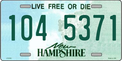 NH license plate 1045371